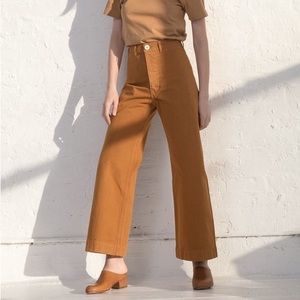 Jesse Kamm Sailor Wide Legged Pants in Cork Size 6 4